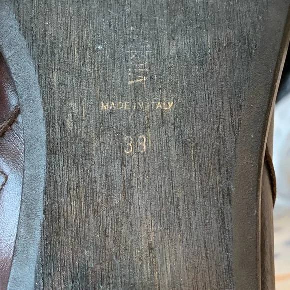 Vic Matie Women’s Size 38 Brown Leather 2.5” Block Heel Western Ankle Boots - Picture 13 of 15